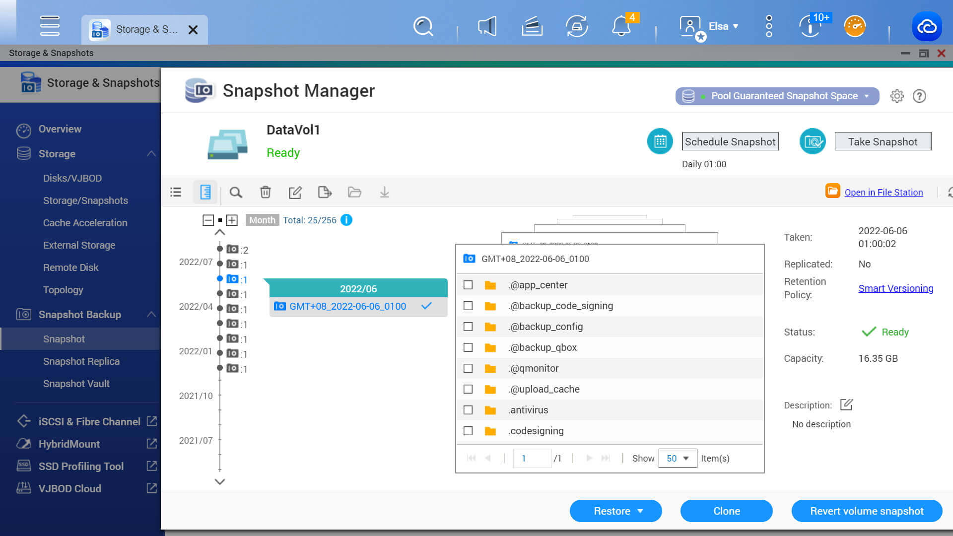 snapshots protection